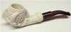 Mini Deluxe Claw Lattice Meerschaum Pipes with Velvet Chest