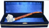 Standard Lion Churchwarden Meerschaum Pipes with Velvet Chest