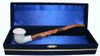 Standard Calabash Lattice Churchwarden Meerschaum Pipes with Velvet Chest