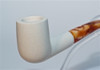 Standard Billiard Smooth Bent Meerschaum Pipes