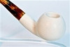 Standard Apple Smooth Bent Meerschaum Pipes with Velvet Chest