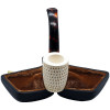 Deluxe Sitting Lattice Oom Paul Meerschaum Pipe - T817703