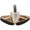 Deluxe Smooth Rustic Freeform Meerschaum Pipe