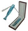 Marble Finish Pipe Tamper-Reamer-Pick Tool - Blue
