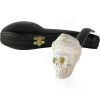 Skull with Skull Headband Meerschaum Pipe