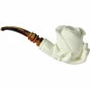 Deluxe Rose in Hand Meerschaum Pipe