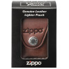 Zippo Lighter Pouch - Brown Clip