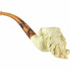Old Man Smoking Pipe Meerschaum Pipe