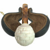 Deluxe Basket Weave Flared Shank Meerschaum Pipe
