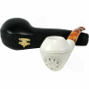 Deluxe Rhodesian Long Shank Meerschaum Pipe Deluxe Rhodesian Long Shank Meerschaum Pipe