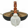Deluxe Smooth Apple Bowl Claw Meerschaum Pipe