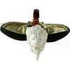 Deluxe Lion in Backwards Claw Meerschaum Pipe Deluxe Lion in Backwards Claw Meerschaum Pipe