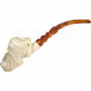 Special Bearded Man Smoking Pipe Designer Stem Meerschaum Pipe Special Bearded Man Smoking Pipe Designer Stem Meerschaum Pipe