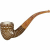 Pre-colored Acorn Designer Lattice Meerschaum Pipe