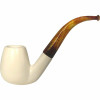 Deluxe Smooth Brandy Deep Bowl Meerschaum Pipe