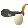Deluxe Smooth Brandy Deep Bowl Meerschaum Pipe