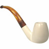 Deluxe Smooth Brandy Deep Bowl Meerschaum Pipe