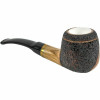 Meerschaum Lined Dapper Rusticated Olive Wood Pipe Meerschaum Lined Dapper Rusticated Olive Wood Pipe