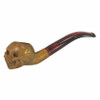 Pre-colored Dark Skull Meerschaum Pipe