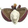 Savun Signed Lion Knurl Meerschaum Pipe