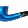 Blue Lacquer Vector-KGM Briar Pipe - Full Bent