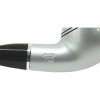 Silver Lacquer Rhodesian Vector Briar Pipe - Half Bent