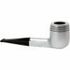 Silver Lacquer Billiard Vector Briar Pipe - Straight