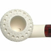 Calabash Round Lattice Dark Stem Meerschaum Pipe Calabash Round Lattice Dark Stem Meerschaum Pipe