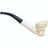 Zeus Knurl Black Stem Meerschaum Pipe