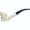 Zeus Knurl Black Stem Meerschaum Pipe
