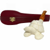 Turtle Straight Stem Meerschaum Pipe