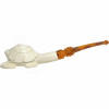 Turtle Straight Stem Meerschaum Pipe