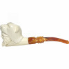 Double Head Pirate and Bear Meerschaum Pipe