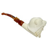 Double Head Pirate and Bear Meerschaum Pipe