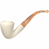 Smooth Dublin Bent Stem Meerschaum Pipe