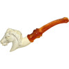 Signed M. Dulger Horse Meerschaum Cigarette Holder