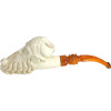 Deluxe Old Man in Nightcap Smoking Pipe Meerschaum Pipe