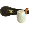 Deluxe Smooth Billiard Straight Meerschaum Pipe