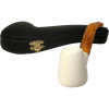 Smooth Brandy Style Bent Stem Meerschaum Pipe