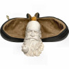 Special Bearded Old Man Smoking Pipe Meerschaum Pipe