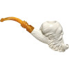 Special Bearded Old Man Smoking Pipe Meerschaum Pipe