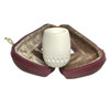 Smooth & Lattice Straight Stem Meerschaum Pipe