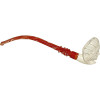 Indian Full Bent Churchwarden Meerschaum Pipe