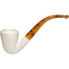 Dublin Smooth Full Bent Tiger Stem Meerschaum Pipe Dublin Smooth Full Bent Tiger Stem Meerschaum Pipe