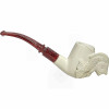 Deluxe Smooth Sitter with Fish Meerschaum Pipe