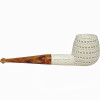 Special 3D Lattice Straight Stem Meerschaum Pipe
