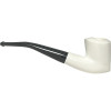 Smooth Freehand Black Bent Stem Meerschaum Pipe