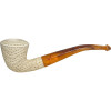 Dublin Designer Lattice Antiqued Meerschaum Pipe