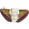 Viking with Eagle Helmet Meerschaum Pipe