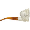 Viking with Eagle Helmet Meerschaum Pipe